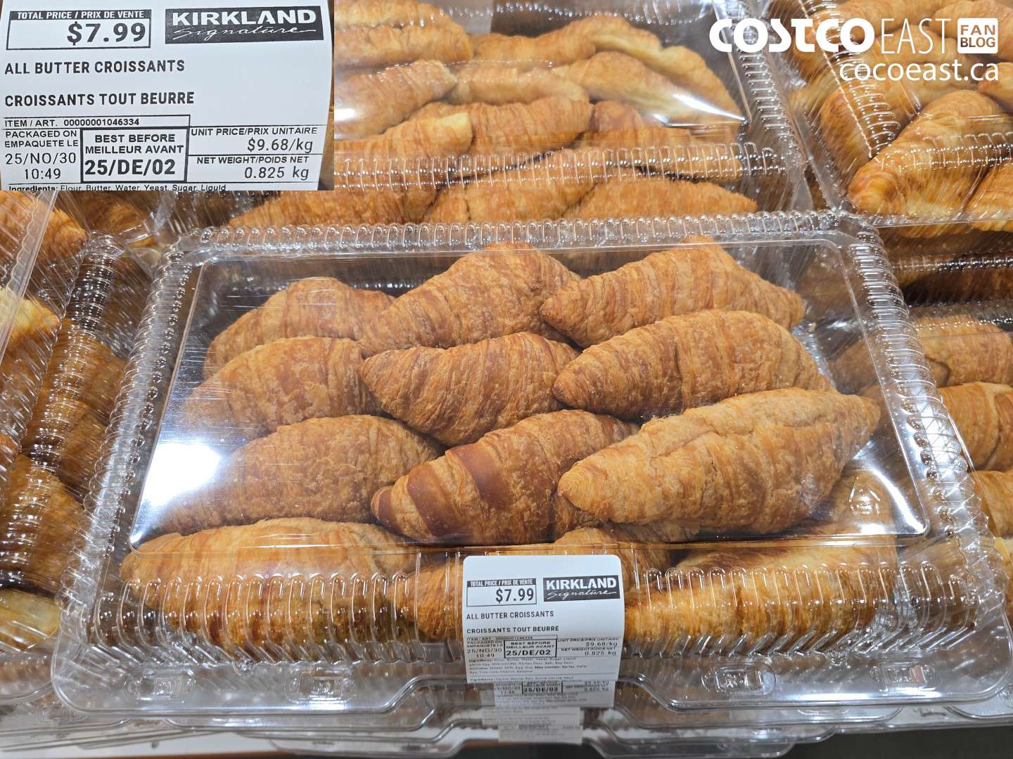1046334 ALL BUTTER CROISSANTS $7.99