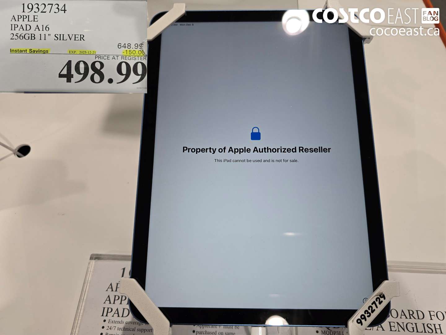 1932734 APPLE IPAD A16 256GB 11