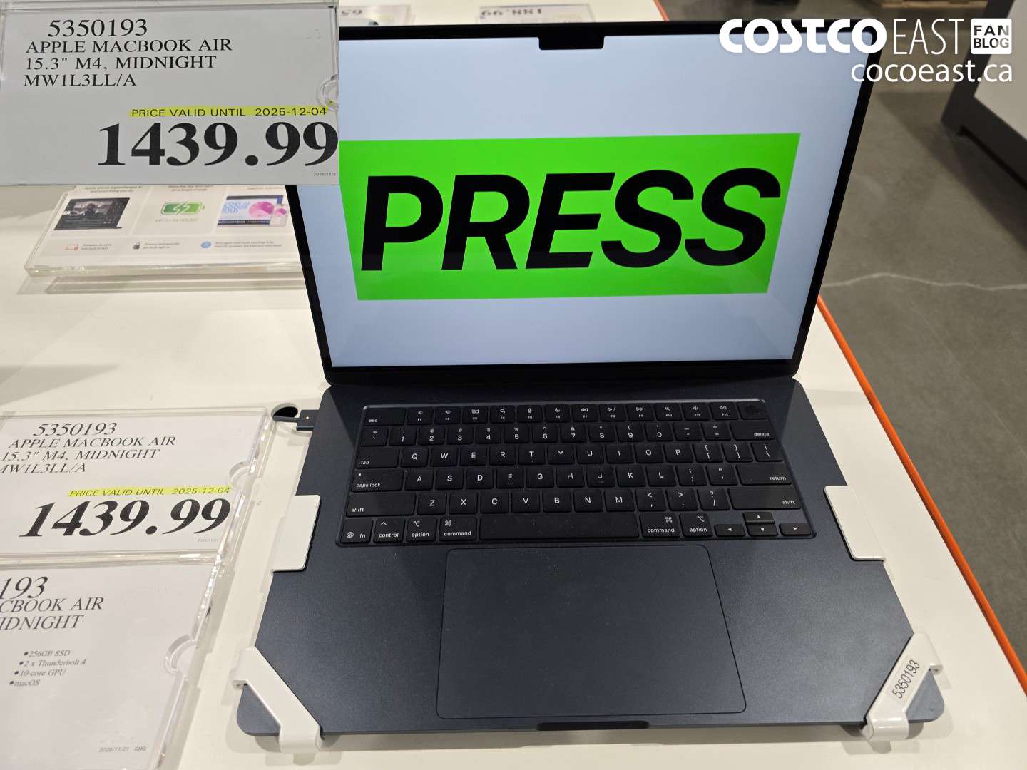 5350193 APPLE MACBOOK AIR 15.3