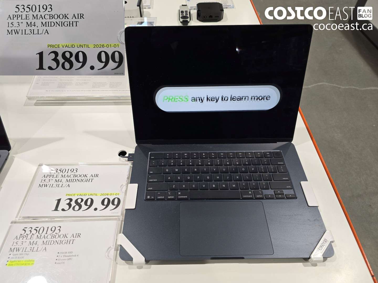 5350193 APPLE MACBOOK AIR 15.3