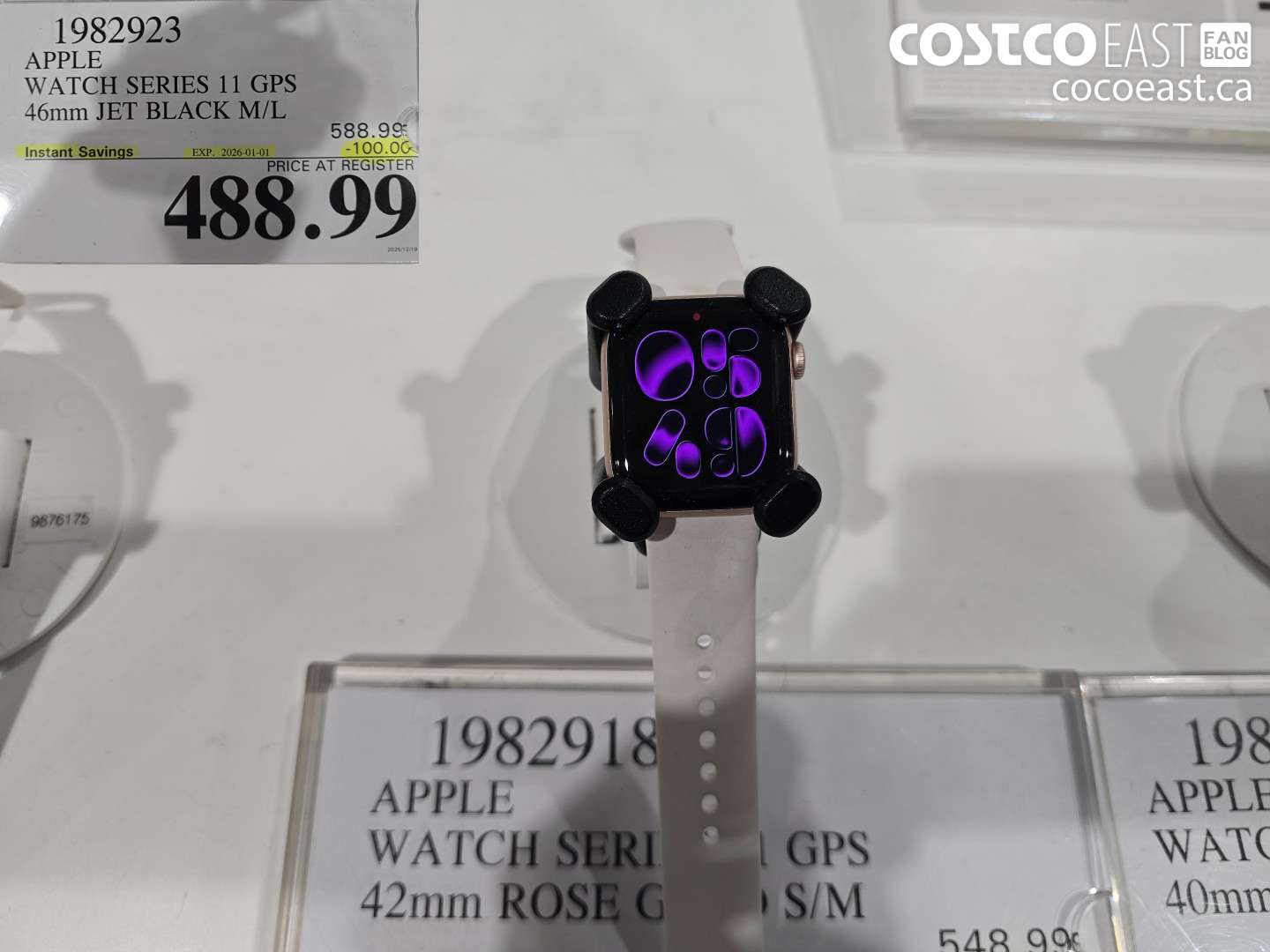 1982923 APPLE WATCH SERIES 11 GPS 46mm JET BLACK M/L ($100.00 INSTANT SAVINGS EXPIRES ON 2026-01-01) $488.99