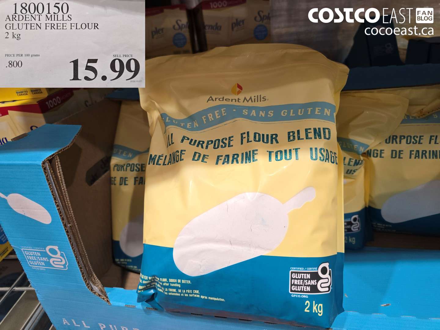 1800150 ARDENT MILLS GLUTEN FREE FLOUR 2 kg $15.99