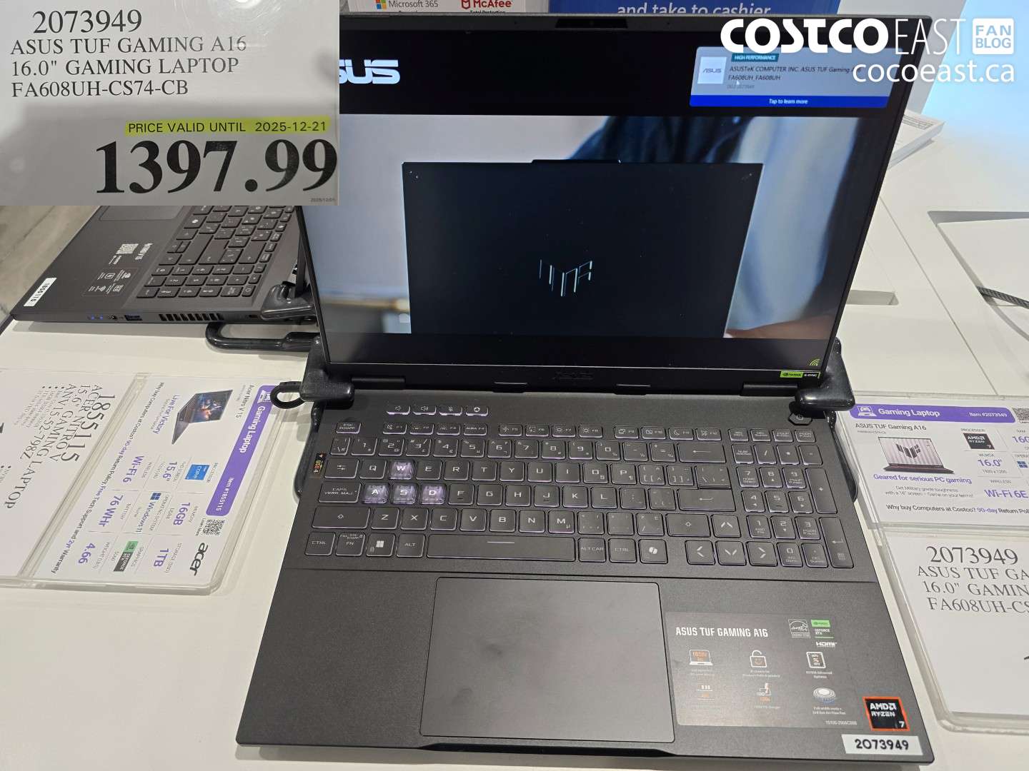 2073949 ASUS TUF GAMING A16 16.0