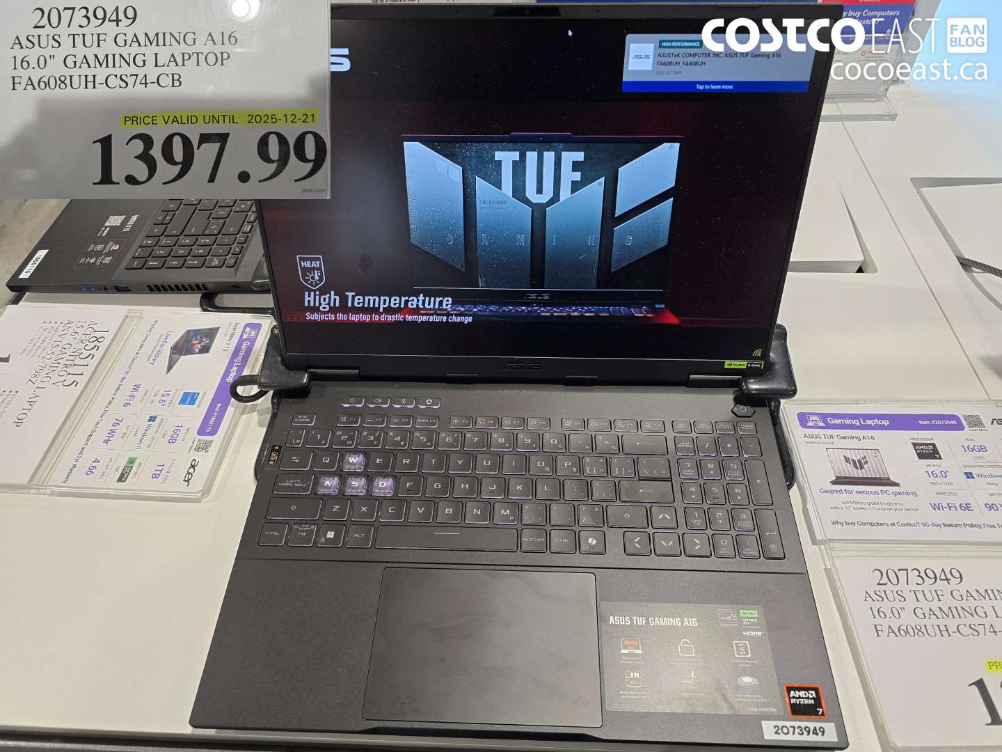 2073949 ASUS TUF GAMING A16 16.0