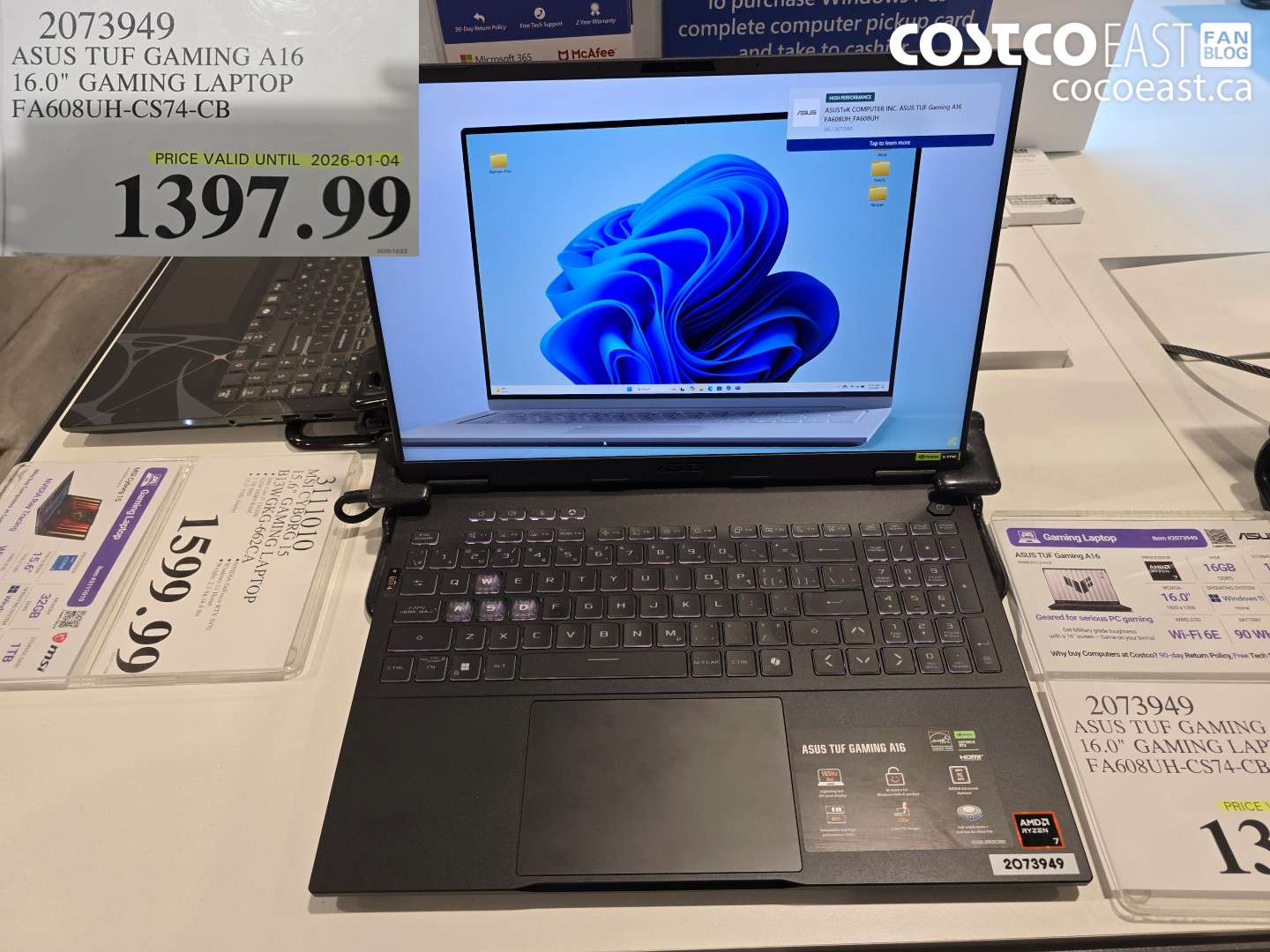 2073949 ASUS TUF GAMING A16 16.0