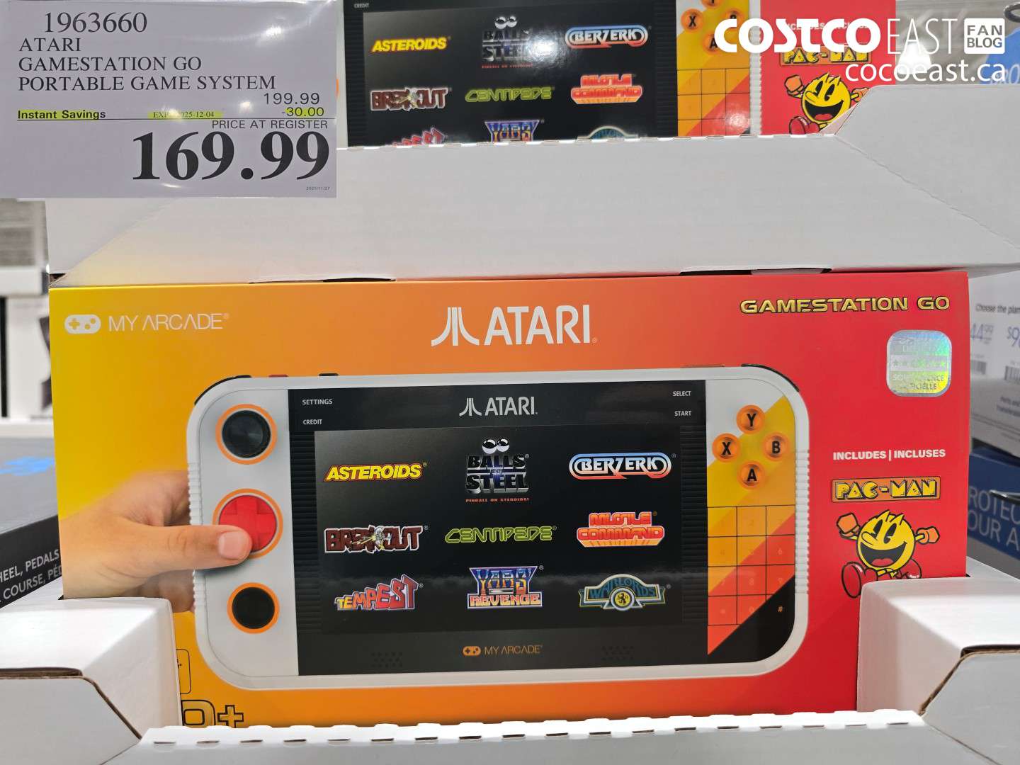 1963660 ATARI GAMESTATION GO PORTABLE GAME SYSTEM ($30.00 INSTANT SAVINGS EXPIRES ON 2025-12-04) $169.99