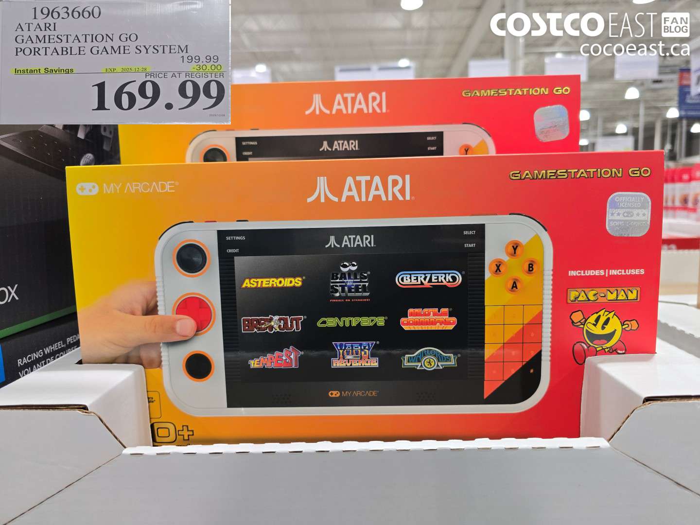 1963660 ATARI GAMESTATION GO PORTABLE GAME SYSTEM ($30.00 INSTANT SAVINGS EXPIRES ON 2025-12-28) $169.99