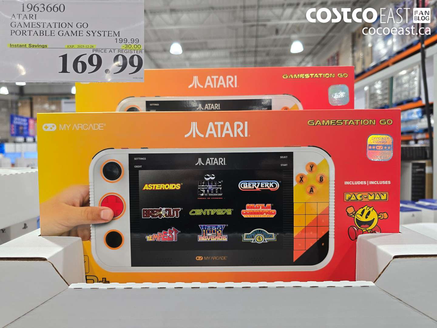 1963660 ATARI GAMESTATION GO PORTABLE GAME SYSTEM ($30.00 INSTANT SAVINGS EXPIRES ON 2025-12-28) $169.99