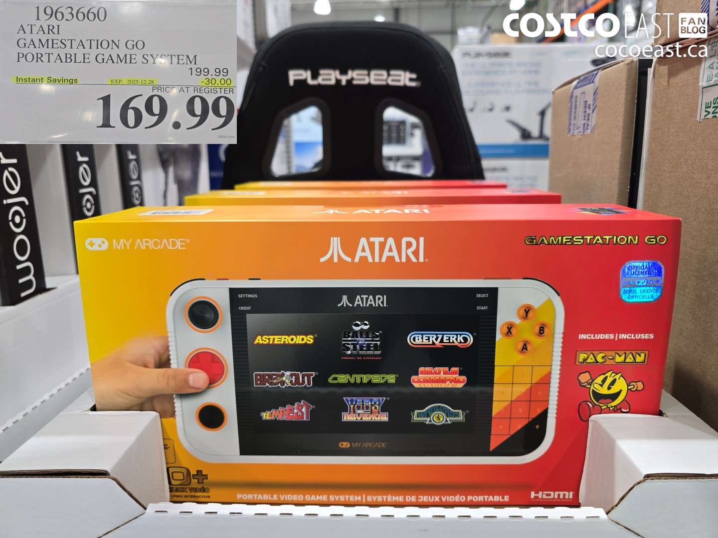 1963660 ATARI GAMESTATION GO PORTABLE GAME SYSTEM ($30.00 INSTANT SAVINGS EXPIRES ON 2025-12-28) $169.99