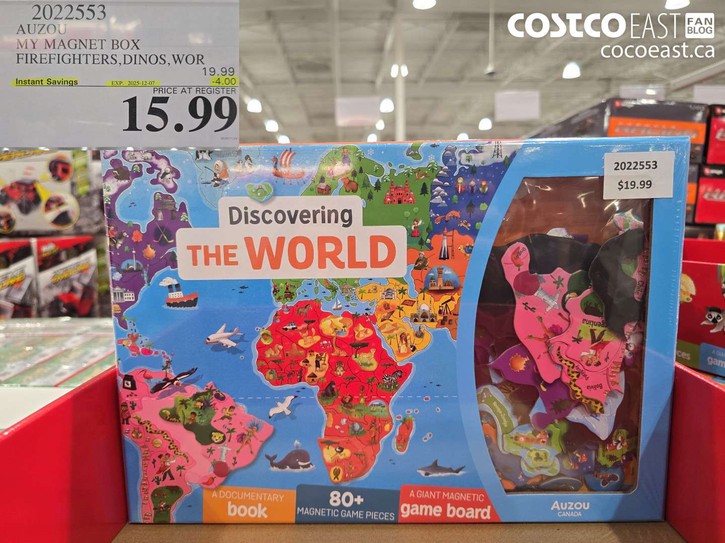 2022553 AUZOU MY MAGNET BOX FIREFIGHTERS, DINOS, WOR ($4.00 INSTANT SAVINGS EXPIRES ON 2025-12-07) $15.99