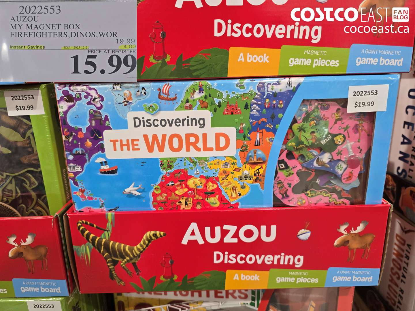 2022553 AUZOU MY MAGNET BOX FIREFIGHTERS, DINOS, WOR ($4.00 INSTANT SAVINGS EXPIRES ON 2025-12-21) $15.99