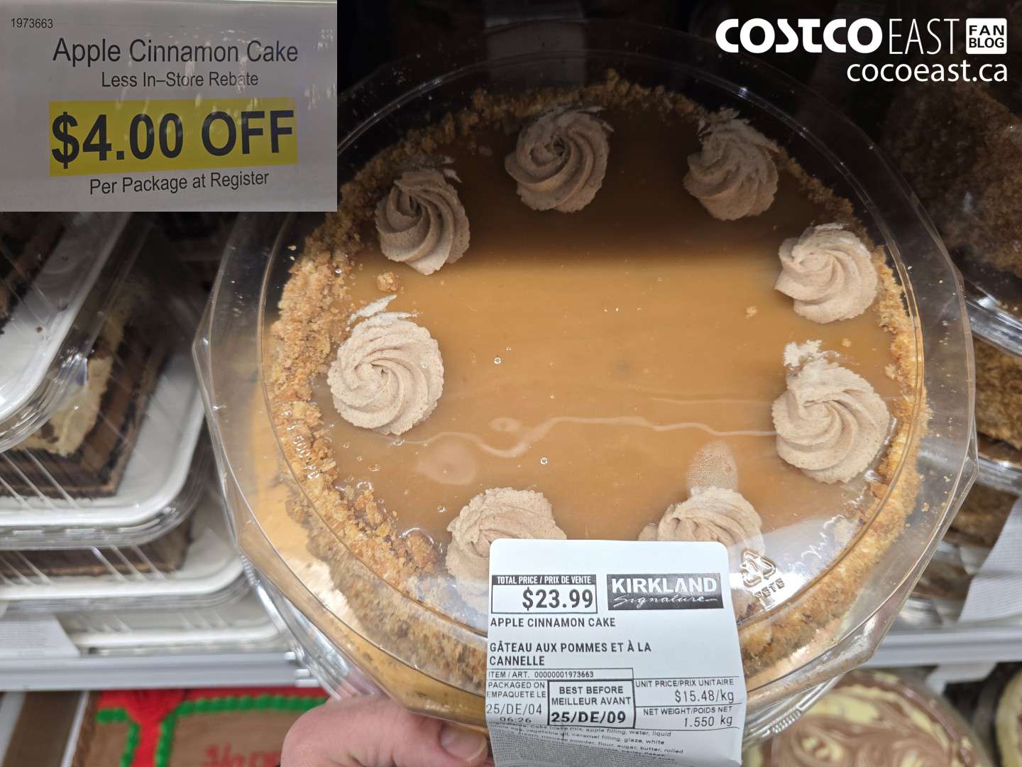 1973663 Apple Cinnamon Cake ($4.00 INSTANT SAVINGS)