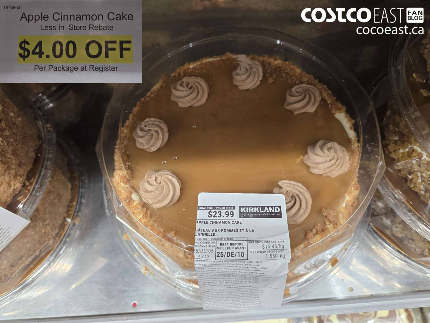 1973663 Apple Cinnamon Cake ($4.00 INSTANT SAVINGS)