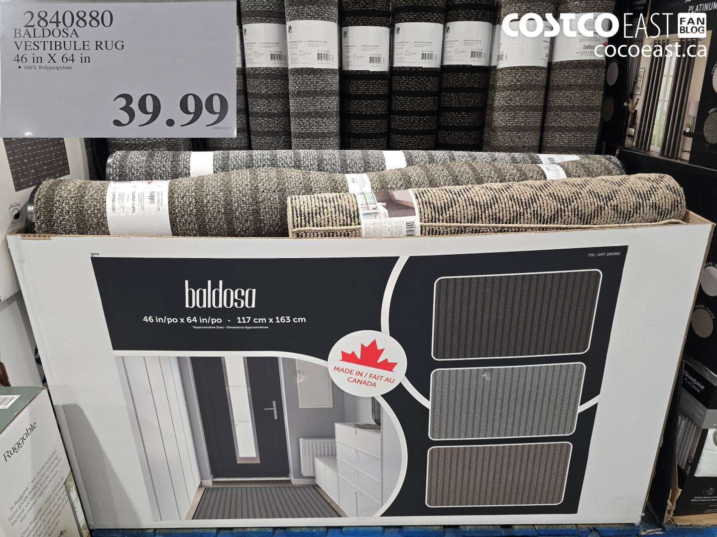 2840880 BALDOSA VESTIBULE RUG 46 in X 64 in $39.99