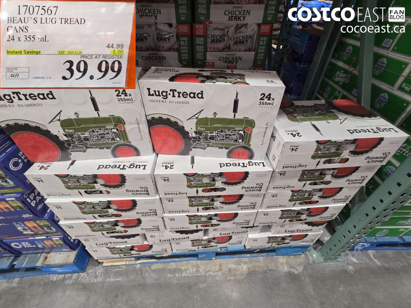1707567 BEAU'S LUG TREAD CANS 24 x 355 mL ($5.00 INSTANT SAVINGS EXPIRES ON 2025-12-28) $39.99