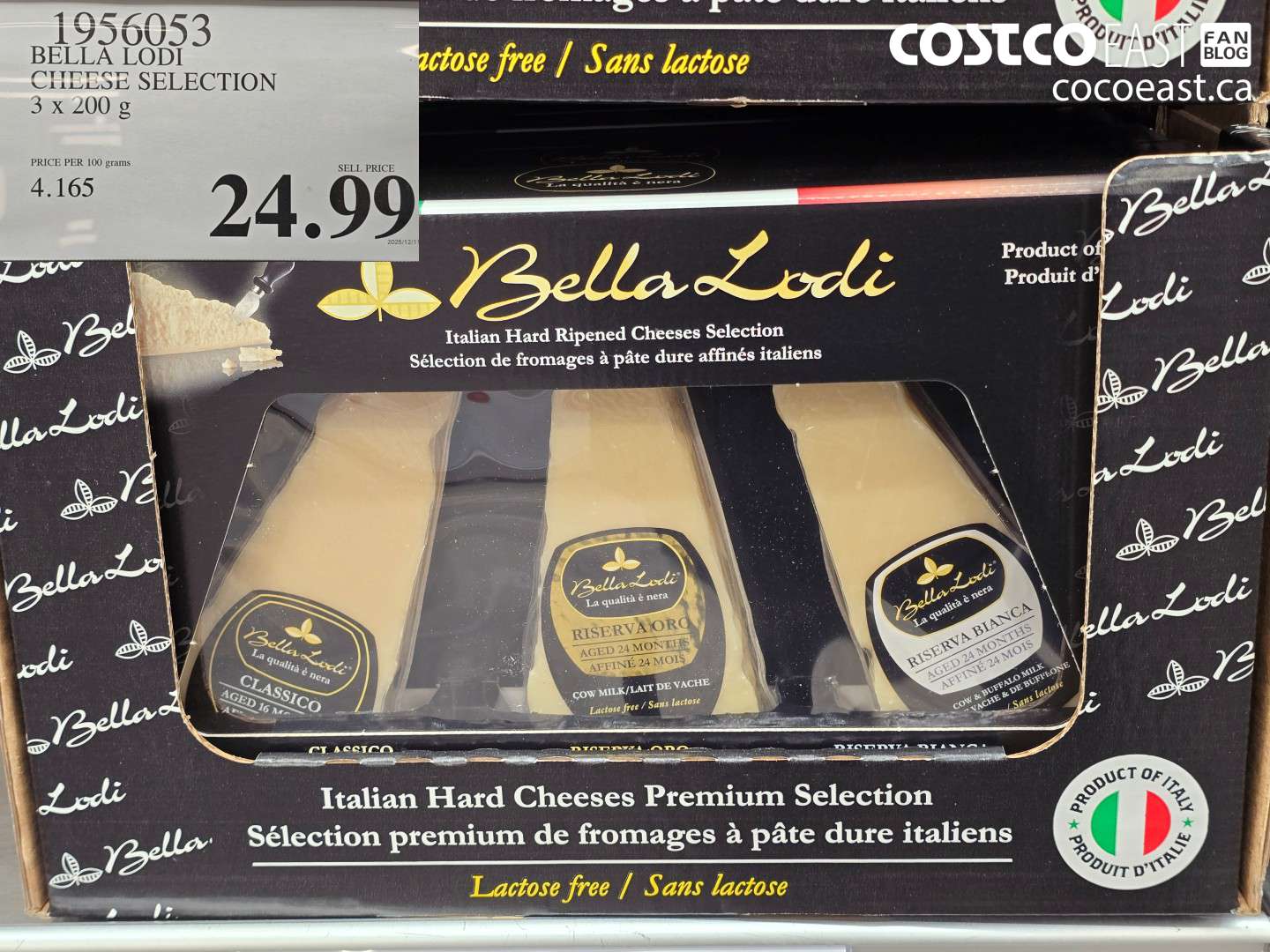 1956053 BELLA LODI CHEESE SELECTION 3 x 200 g $24.99