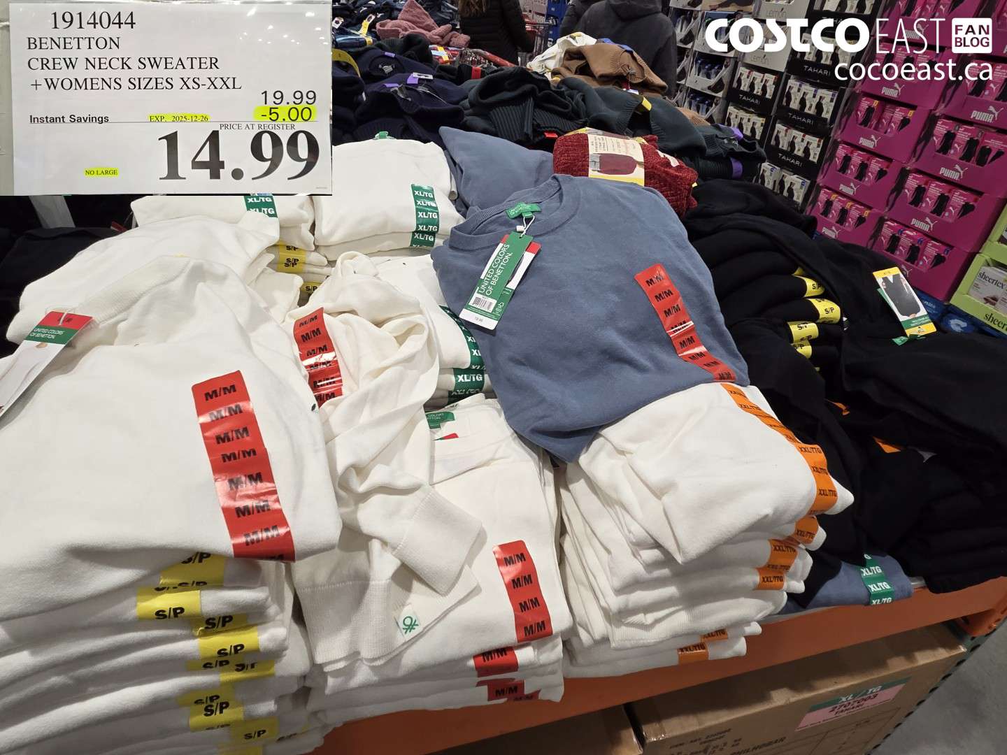 1914044 BENETTON CREW NECK SWEATER +WOMENS SIZES XS-XXL ($5.00 INSTANT SAVINGS EXPIRES ON 2025-12-26) $14.99