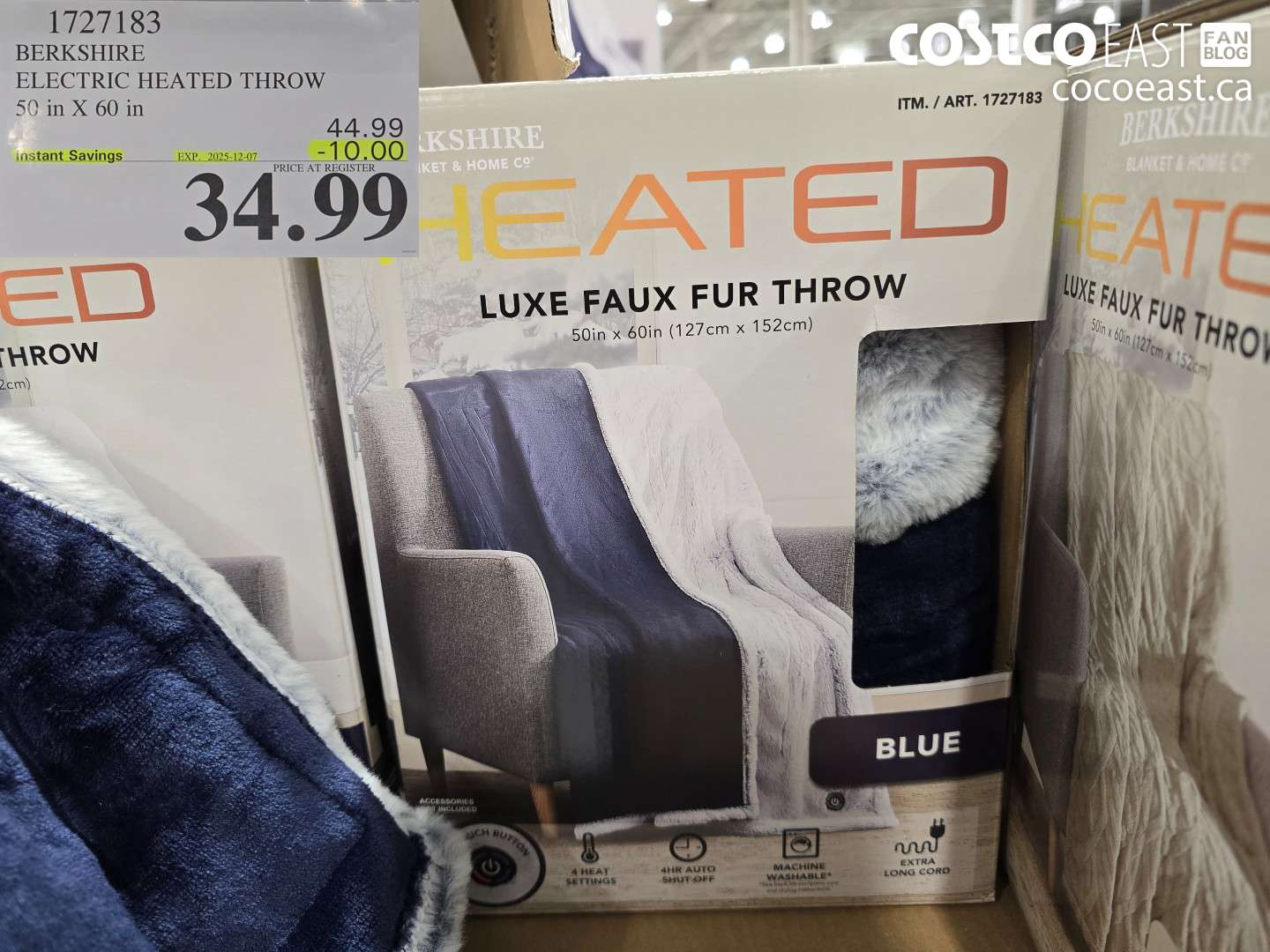 1727183 BERKSHIRE ELECTRIC HEATED THROW 50