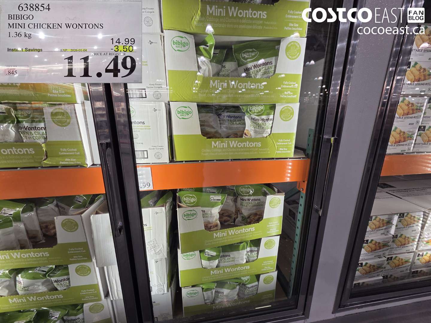 638854 BIBIGO MINI CHICKEN WONTONS 1.36 KG ($3.50 INSTANT SAVINGS EXPIRES ON 2026-01-04) $11.49