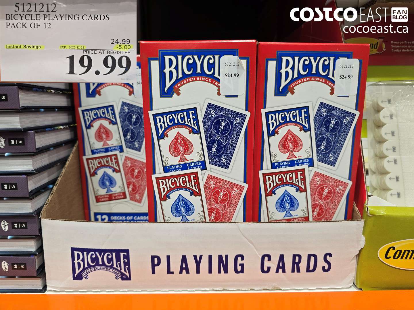 5121212 BICYCLE PLAYING CARDS PACK OF 12 ($5.00 INSTANT SAVINGS EXPIRES ON 2025-12-24) $19.99