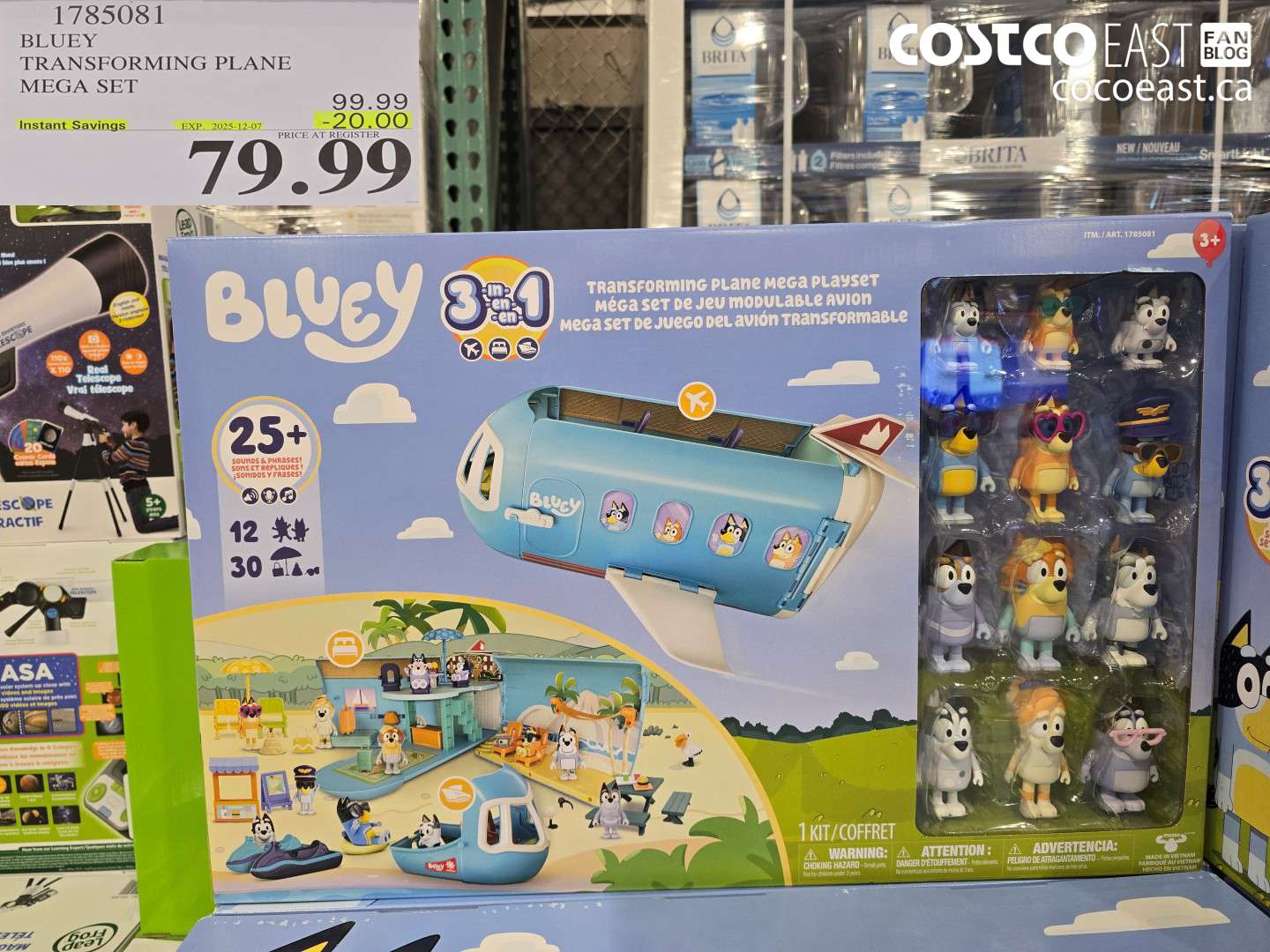 1785081 BLUEY TRANSFORMING PLANE MEGA SET ($20.00 INSTANT SAVINGS EXPIRES ON 2025-12-07) $79.99