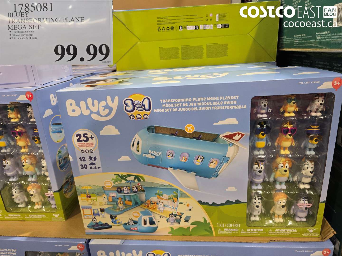 1785081 BLUEY TRANSFORMING PLANE MEGA SET $99.99