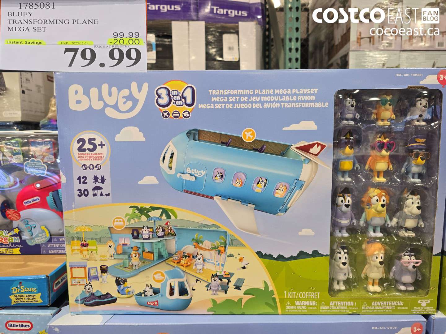 1785081 BLUEY TRANSFORMING PLANE MEGA SET ($20.00 INSTANT SAVINGS EXPIRES ON 2025-12-24) $79.99