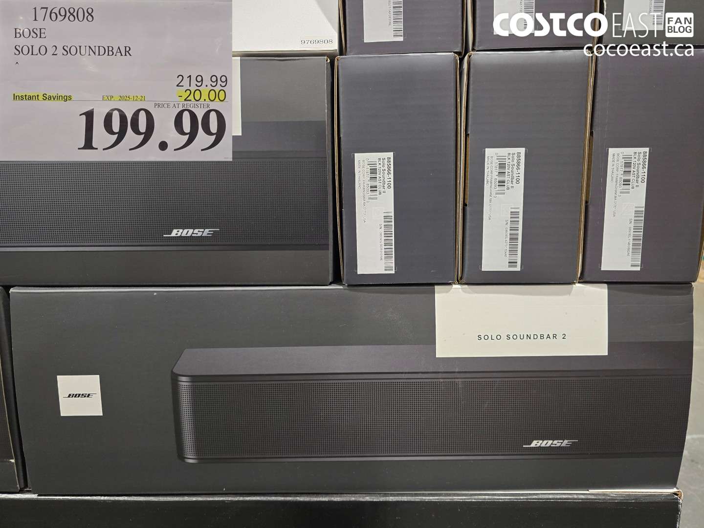 1769808 BOSE SOLO 2 SOUNDBAR ($20.00 INSTANT SAVINGS EXPIRES ON 2025-12-21) $199.99