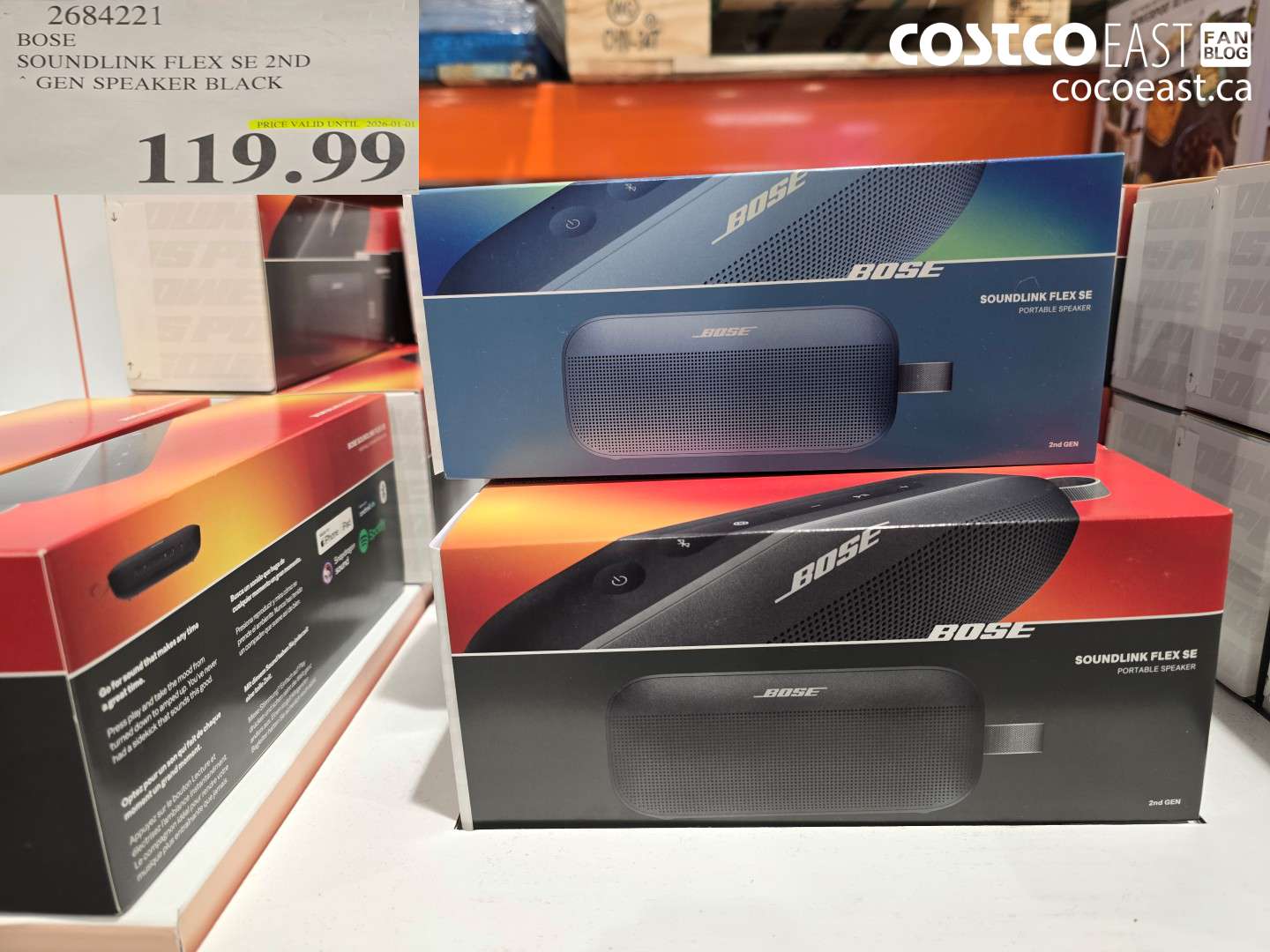 2684221 BOSE SOUNDLINK FLEX SE 2ND GEN SPEAKER BLACK $119.99