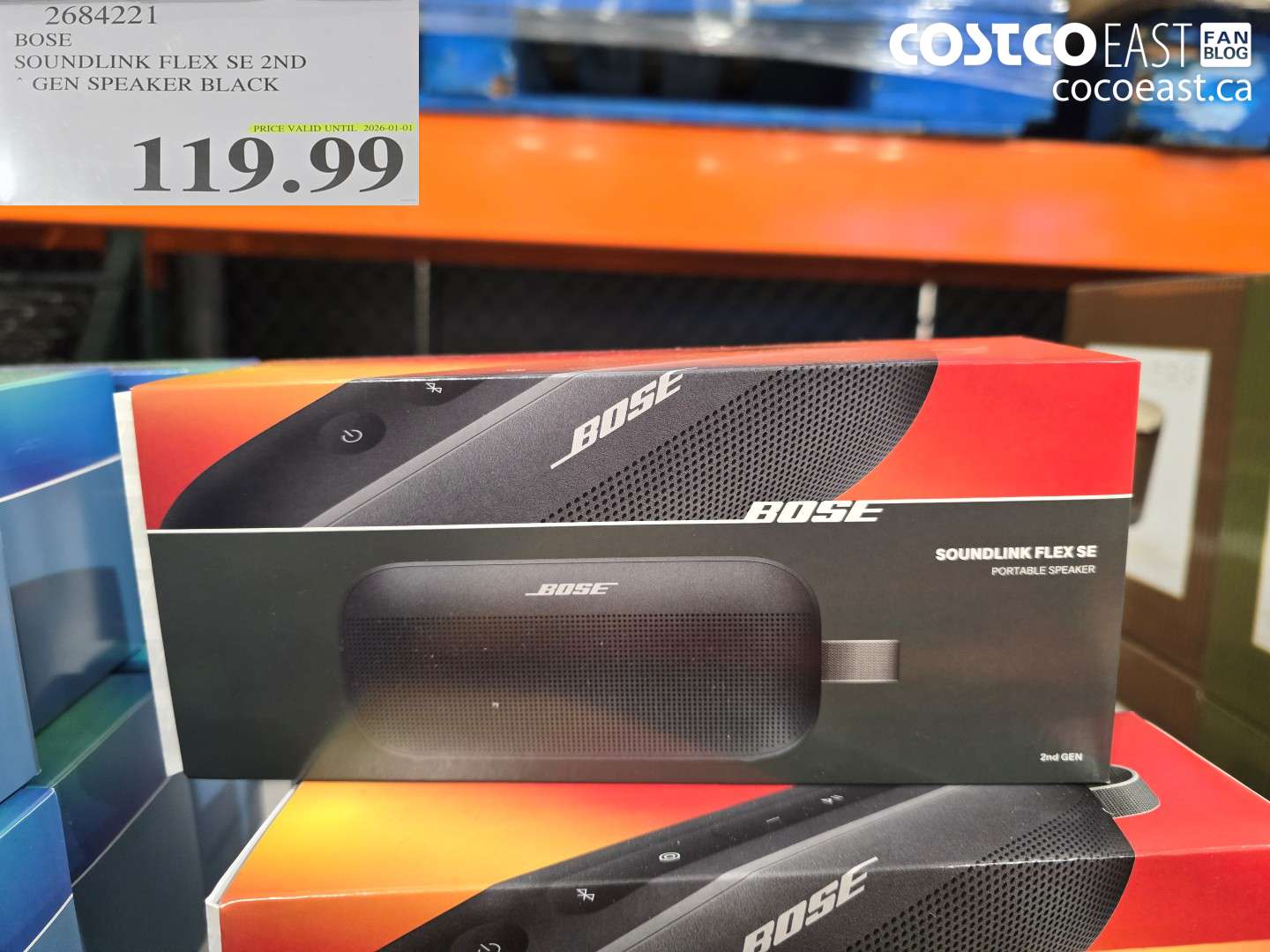 2684221 BOSE SOUNDLINK FLEX SE 2ND GEN SPEAKER BLACK $119.99