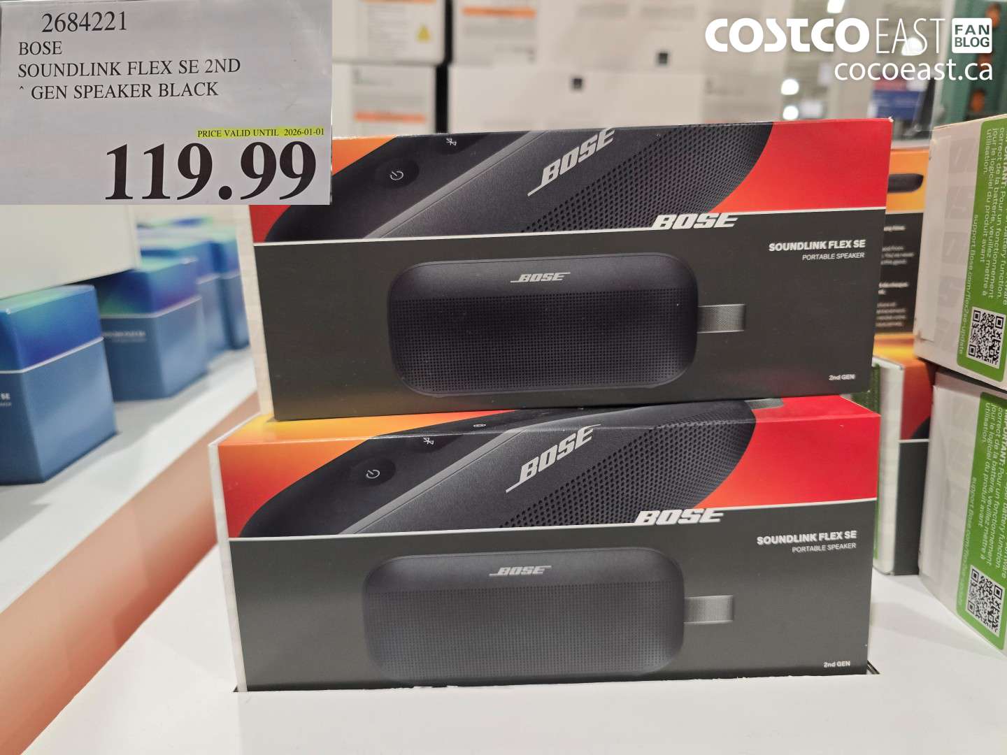 2684221 BOSE SOUNDLINK FLEX SE 2ND GEN SPEAKER BLACK $119.99
