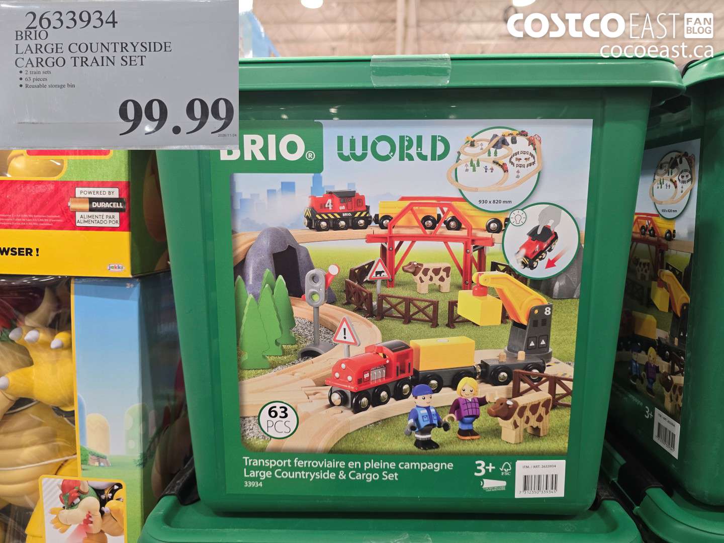 2633934 BRIO LARGE COUNTRYSIDE CARGO TRAIN SET $99.99
