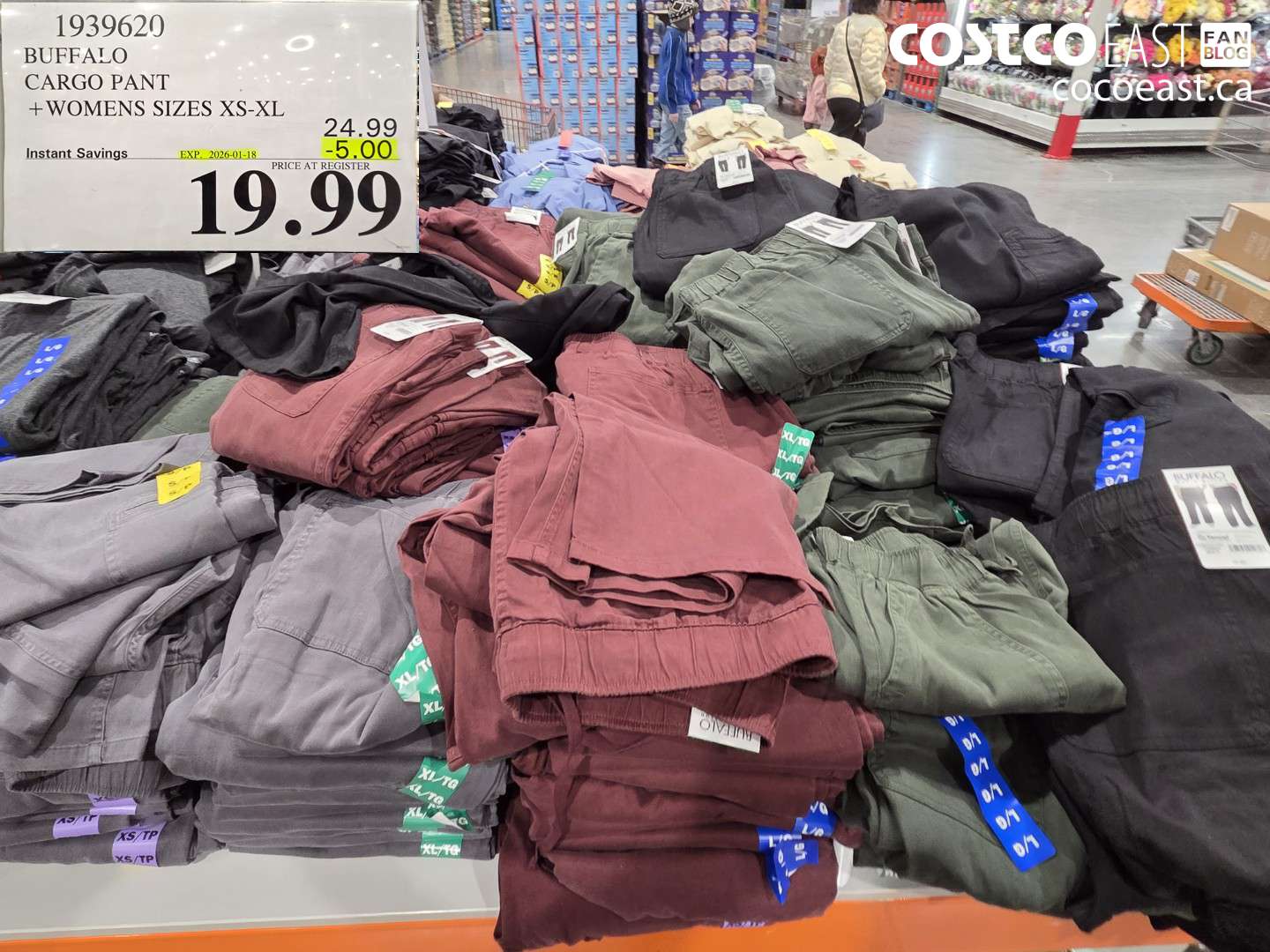 1939620 BUFFALO CARGO PANT +WOMENS SIZES XS-XL ($5.00 INSTANT SAVINGS EXPIRES ON 2026-01-18) $19.99