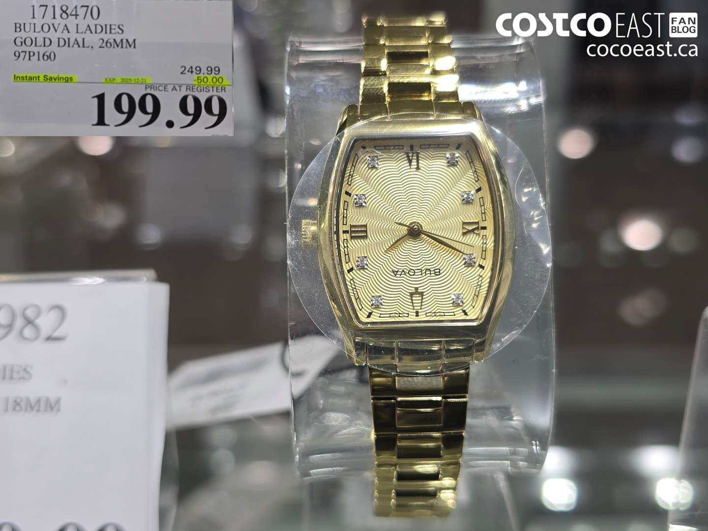 1718470 BULOVA LADIES GOLD DIAL, 26MM 97P160 ($50.00 INSTANT SAVINGS EXPIRES ON 2025-12-21) $199.99
