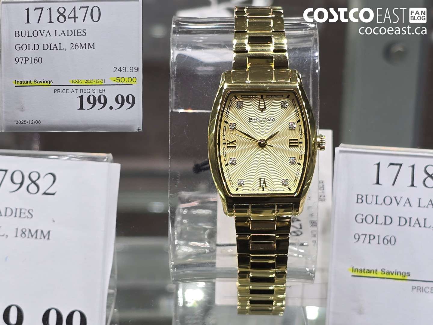 1718470 BULOVA LADIES GOLD DIAL, 26MM 97P160 ($50.00 INSTANT SAVINGS EXPIRES ON 2025-12-21) $199.99