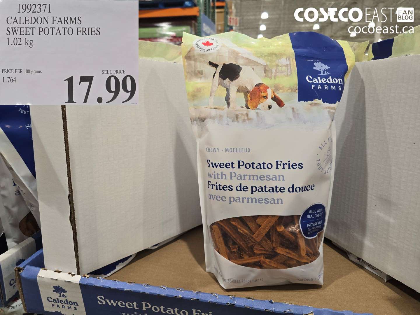 1992371 CALEDON FARMS SWEET POTATO FRIES 1.02 KG $17.99