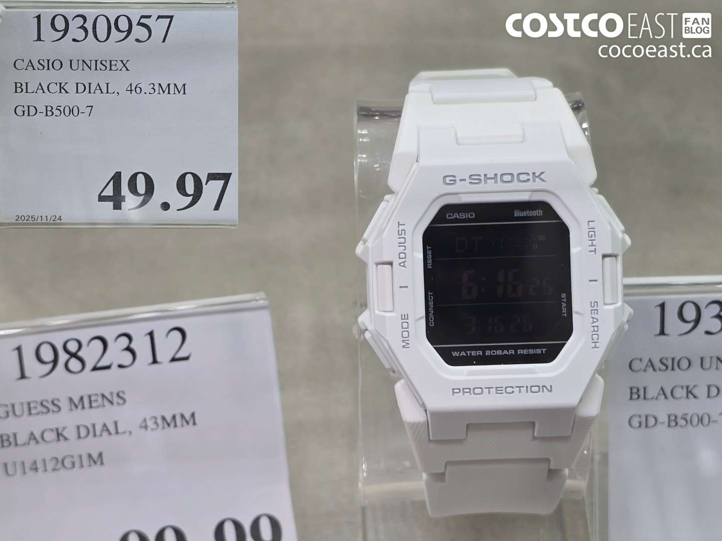 1930957 CASIO UNISEX BLACK DIAL, 46.3MM GD-B500-7 $49.97