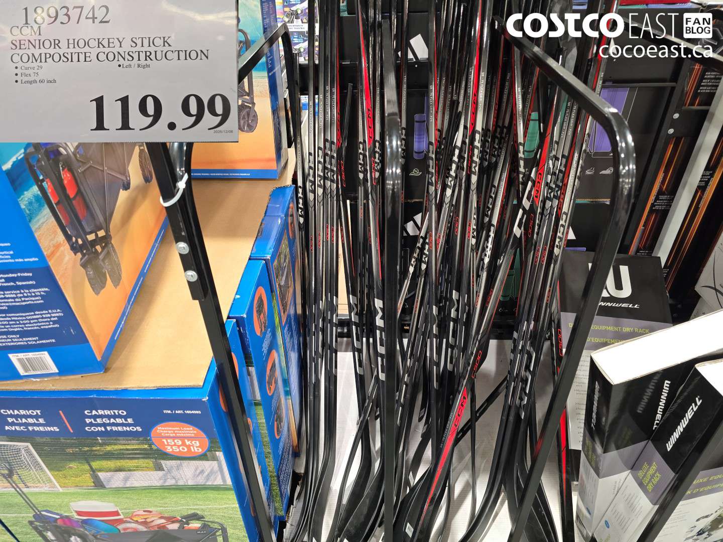 1893742 CCM SENIOR HOCKEY STICK COMPOSITE CONSTRUCTION $119.99