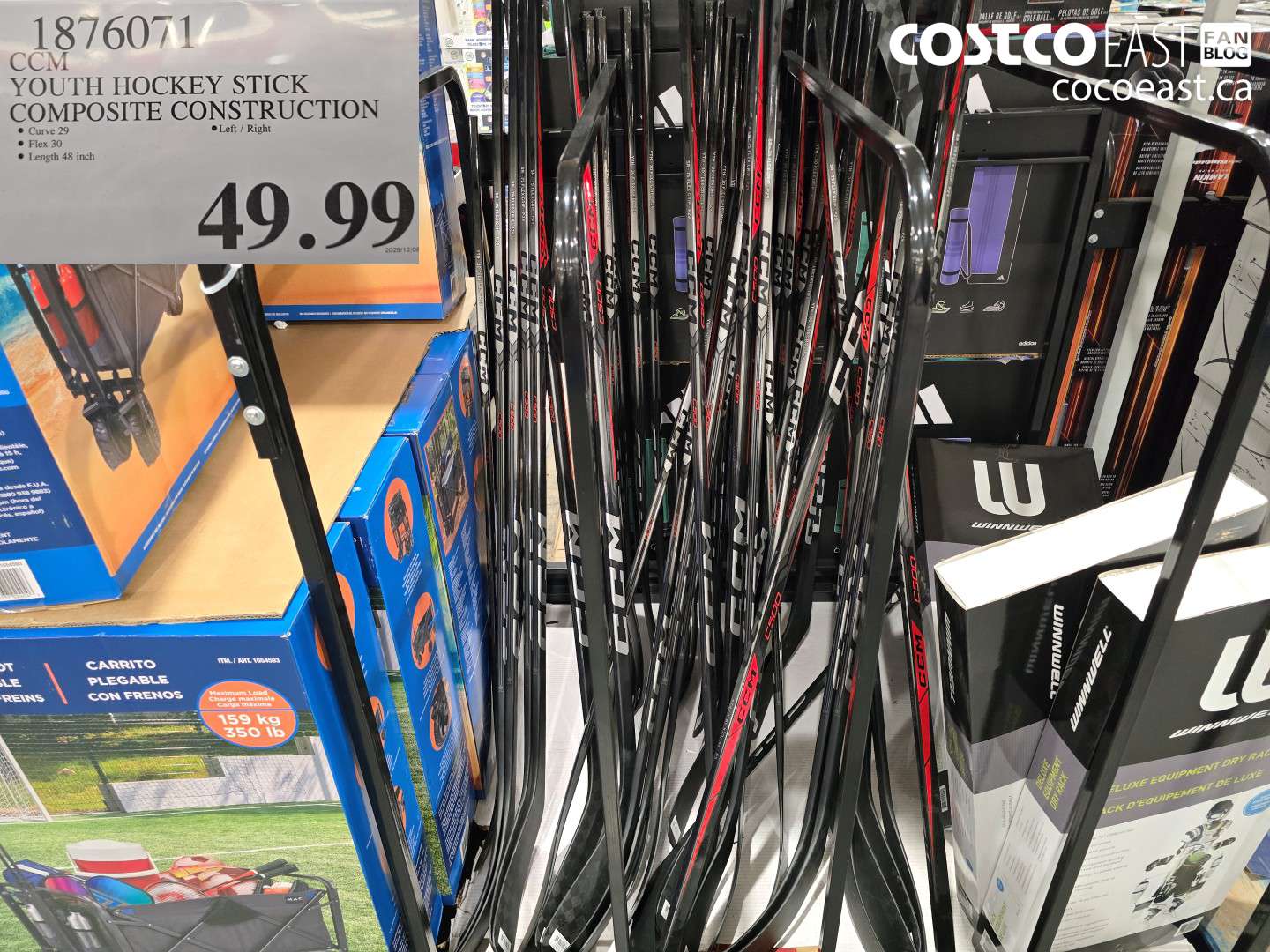 1876071 CCM YOUTH HOCKEY STICK COMPOSITE CONSTRUCTION $49.99