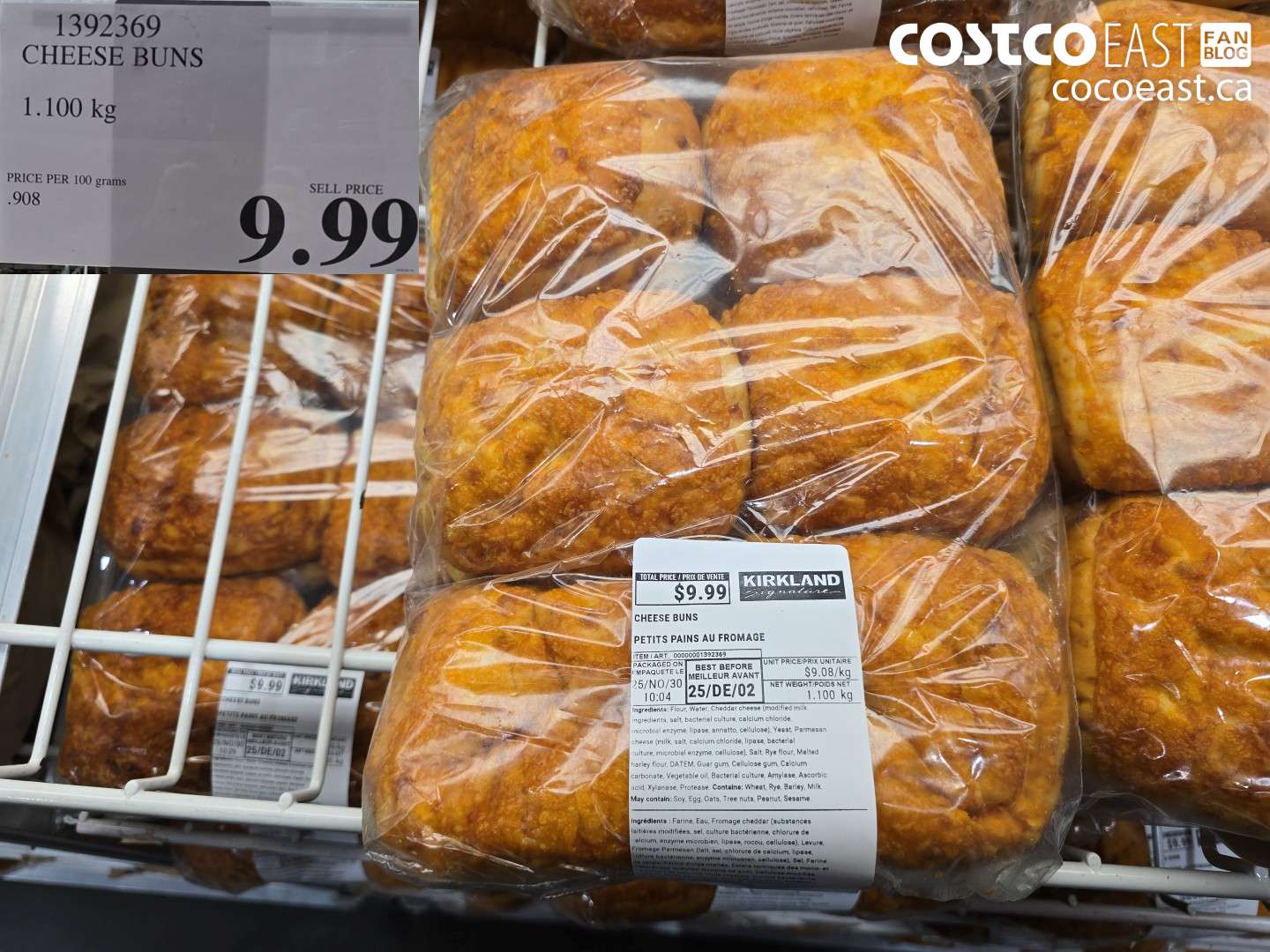 1392369 CHEESE BUNS 1.100 kg $9.99