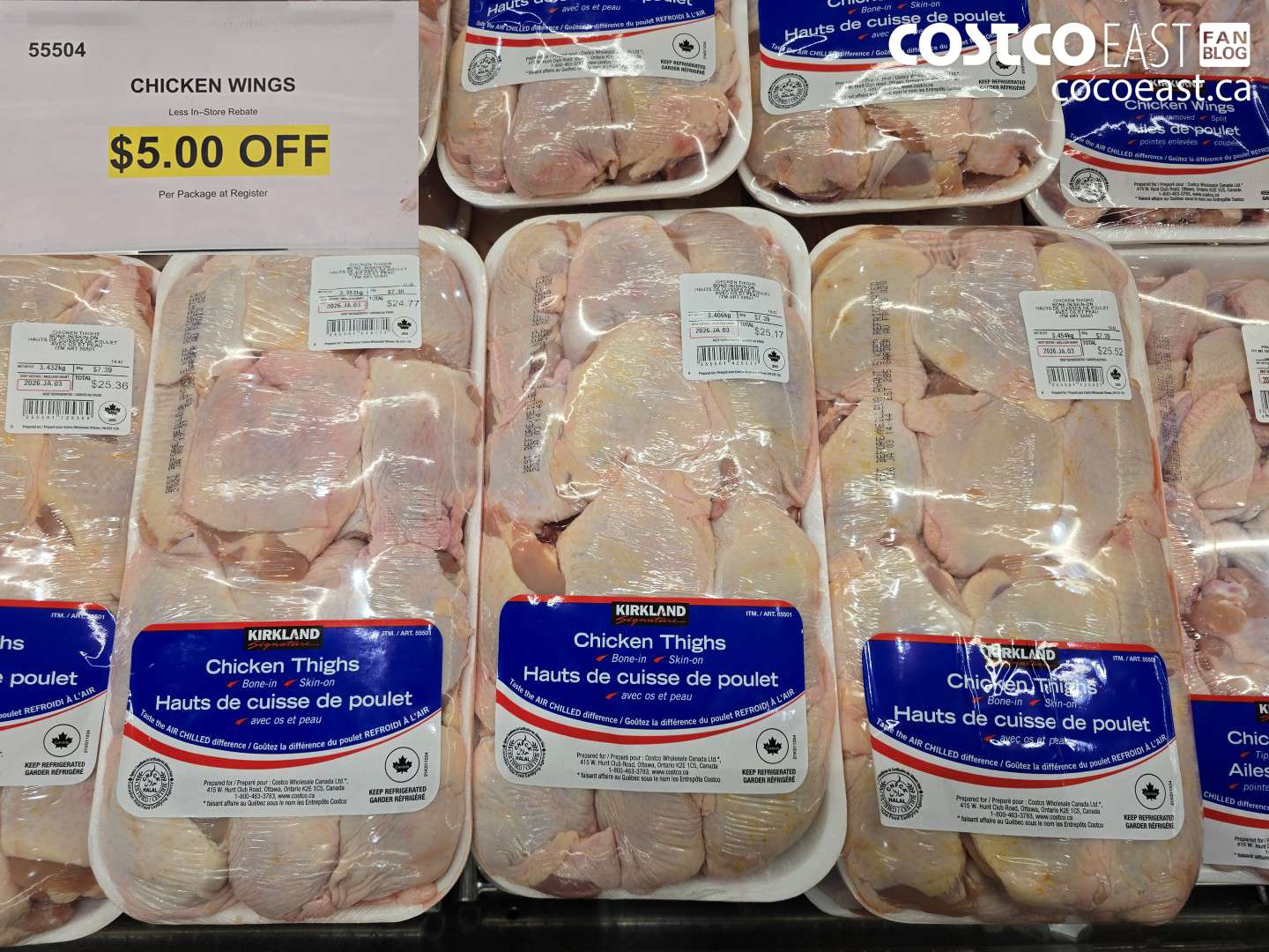 55504 CHICKEN WINGS ($5.00 INSTANT SAVINGS)