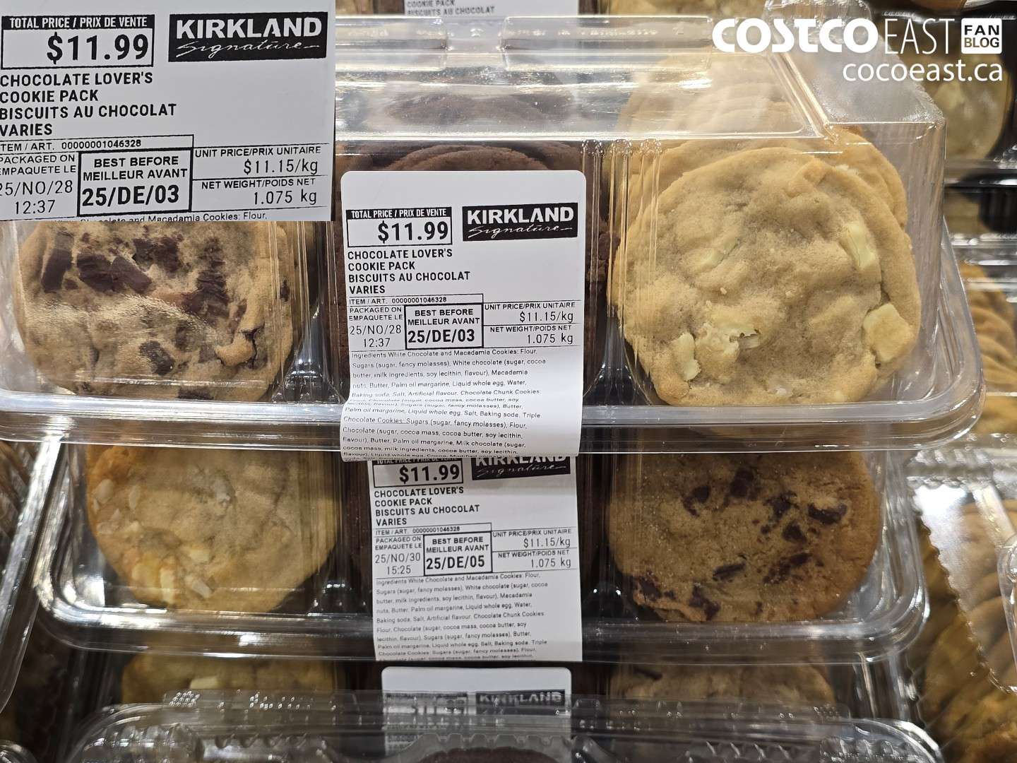 1046328 CHOCOLATE LOVER'S COOKIE PACK $11.99