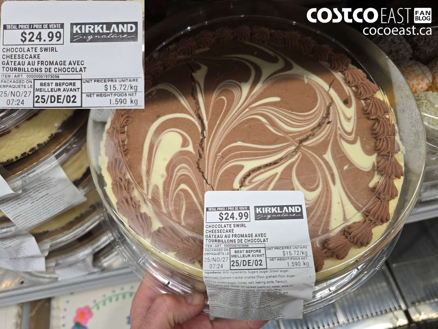 1973056 CHOCOLATE SWIRL CHEESECAKE $24.99