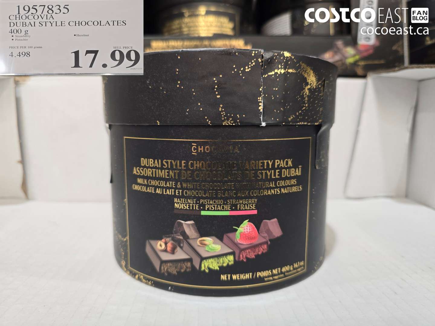 1957835 CHOCOVIA DUBAI STYLE CHOCOLATES 400 g $17.99