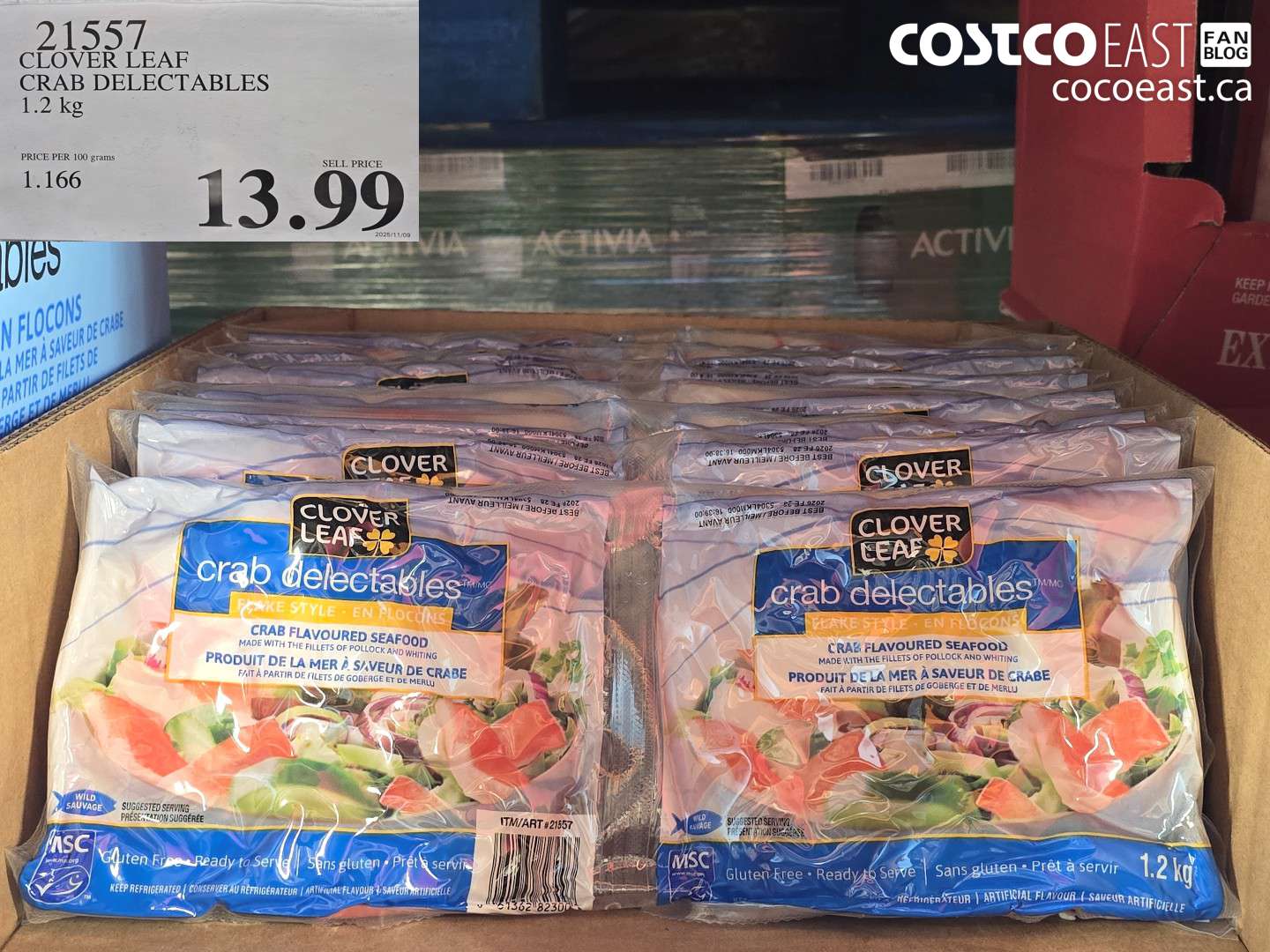 21557 CLOVER LEAF CRAB DELECTABLES 1.2 KG $13.99