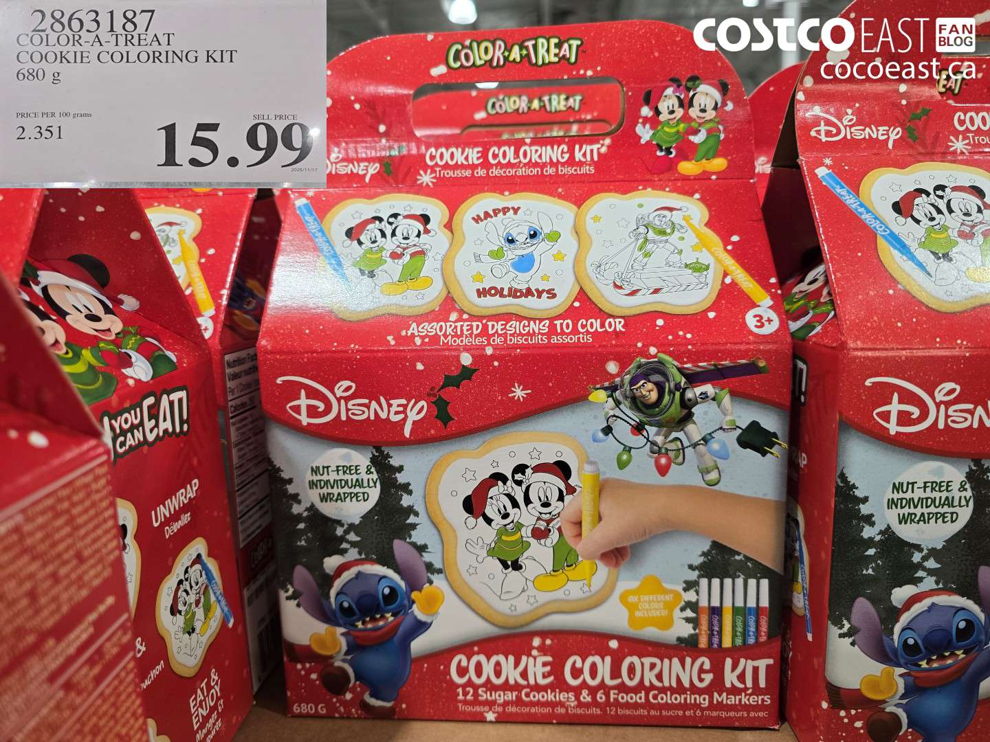 2863187 COLOR-A-TREAT COOKIE COLORING KIT 680 G $15.99