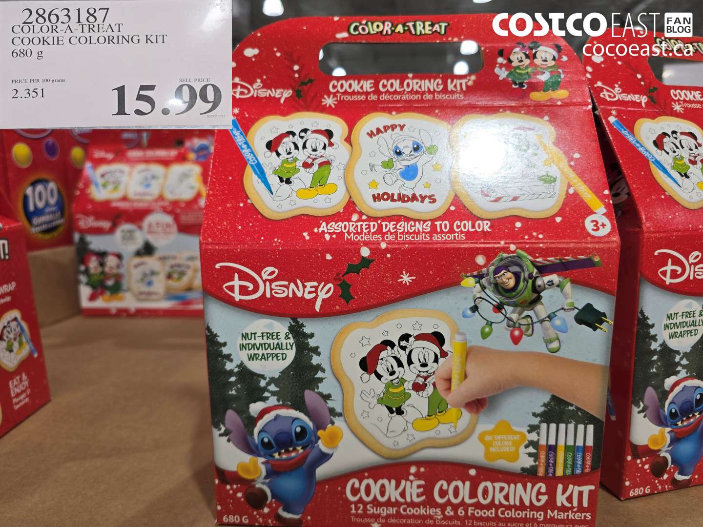 2863187 COLOR-A-TREAT COOKIE COLORING KIT 680 G $15.99