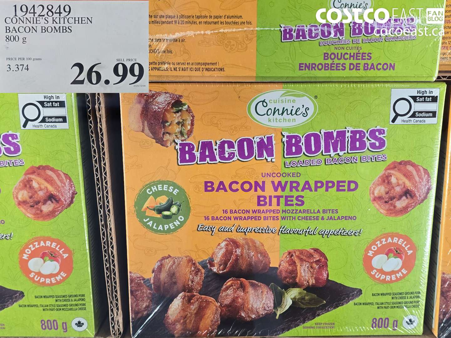1942849 CONNIE'S KITCHEN BACON BOMBS 800 g $26.99