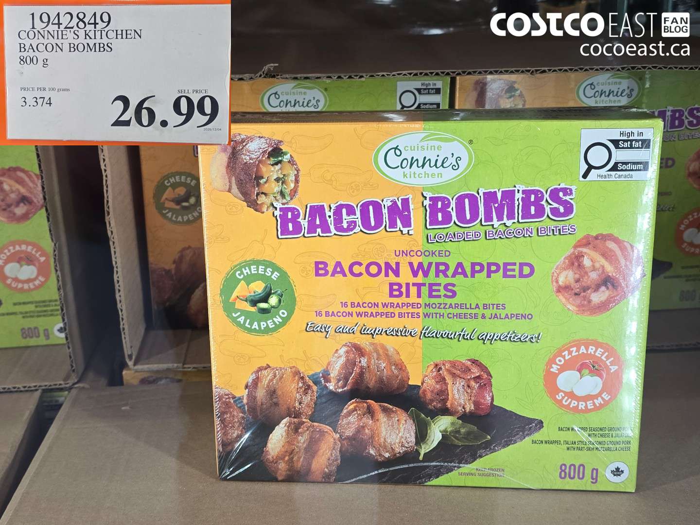 1942849 CONNIE'S KITCHEN BACON BOMBS 800 g $26.99