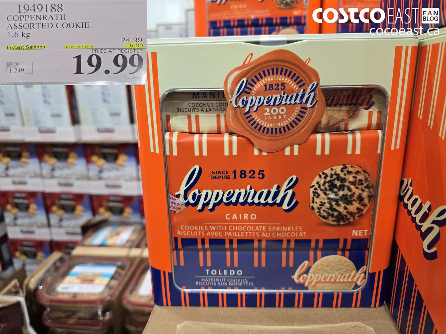 1949188 COPPENRATH ASSORTED COOKIE 1.6 KG ($5.00 INSTANT SAVINGS EXPIRES ON 2025-12-19) $19.99